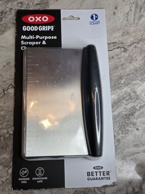 OXO Good Grips Multi-Purpose Scraper & Chopper - Black and Silver